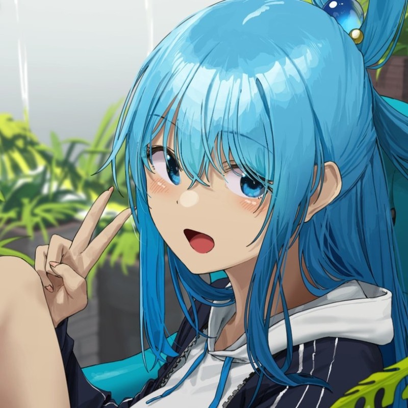 Create meme: aqua konosuba, aqua konosuba art, Aqua Konosuba avatar