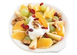 Create meme: photos fruit salads ice cream, Christmas fruit salad, fruit salad with ice cream