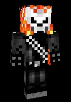 Create meme: pictures of Ghost rider in minecraft, skins, ghost rider skin minecraft