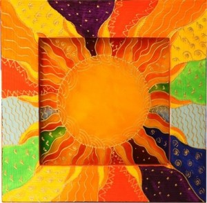 Create meme: batik art, abstraction paintings, inner sun picture