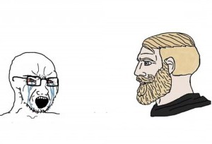 Создать мем: мем с бородатым мужиком шаблон, wojak мемы, бородатый мужик мем