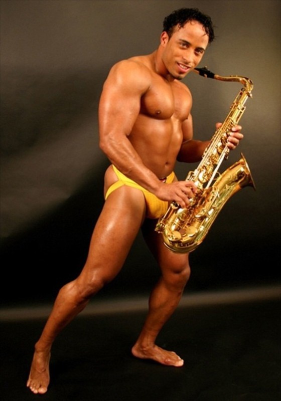Create meme: Ricardo Milos with a saxophone, people , Japanese saxophonists