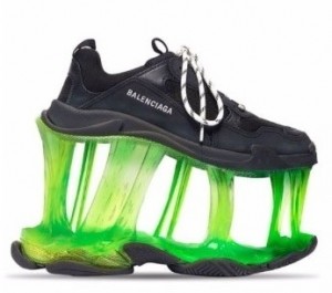 Create meme: air foamposite one silver volt camo, Balenciaga sneakers black green, Nike paranorman foamposite
