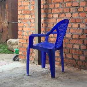 Create meme: chair garden plastic, the plastic blue chair, chair