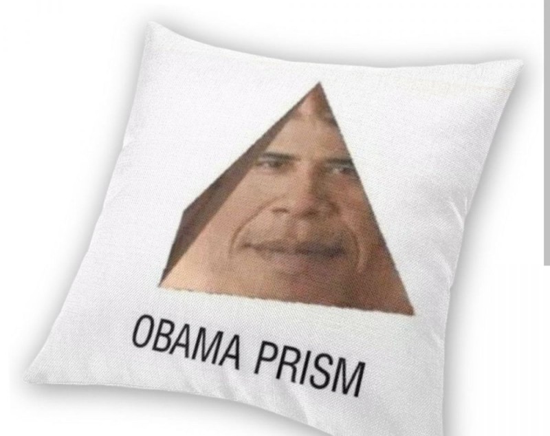 Создать мем: диванные подушки, обама призма, obama meme