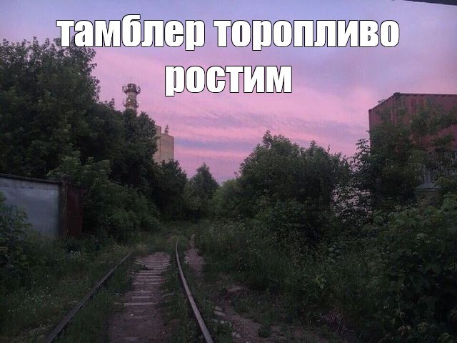 Create meme: road , railway line, railroad 