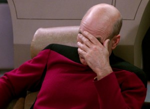 Create meme: picture facepalm star trek, facepalm, Picard facepalm