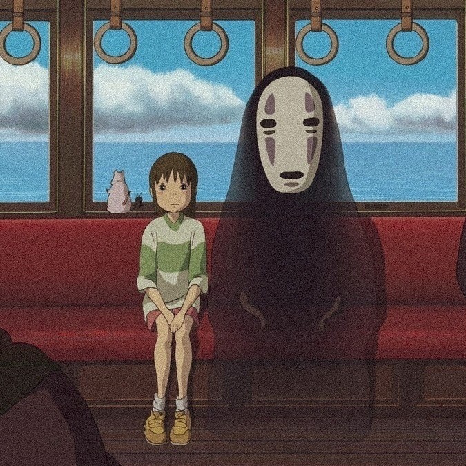 Create meme: Hayao Miyazaki gone with the ghosts, carried away by ghosts, miyazaki gone with the ghosts