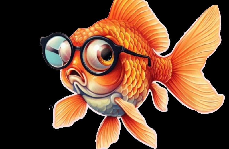 Создать мем: рыбка мультяшная, иллюстрация золотая рыбка, рыба