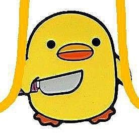 Create meme: duck with a knife, yellow duck , duck with a knife