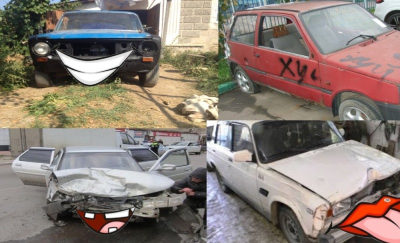 Create meme: auto , body from vaz 2104, vaz 2104 trash