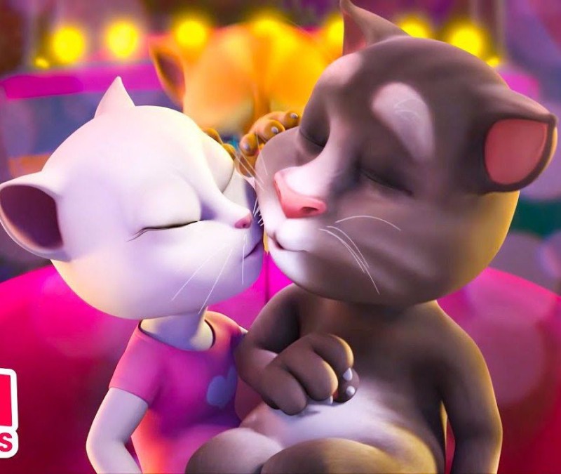 Создать мем: talking tom, том и его друзья том и анджела, говорящий том и друзья