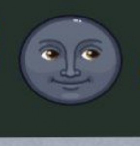 Create meme: moon emoji, moon smiley, Emoji moon