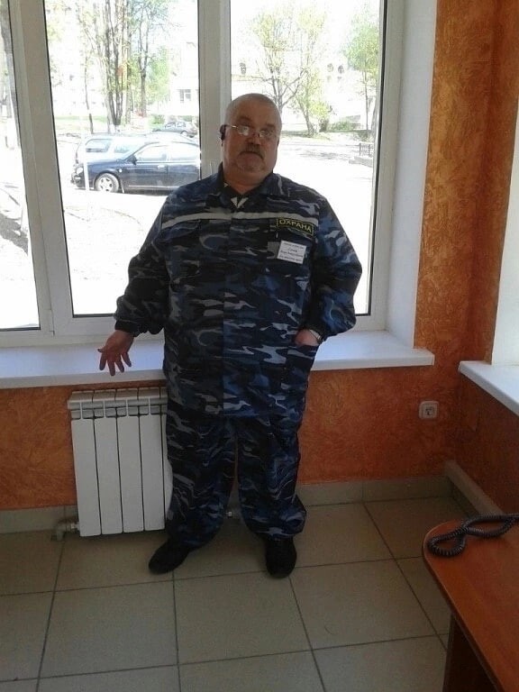Create meme: male , security guard costume, The guard's costume is blue camouflage
