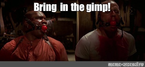 pulp fiction gimp meme generator