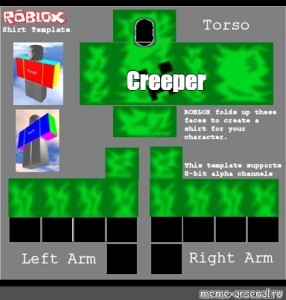 Creeper Torso T Shirt Roblox