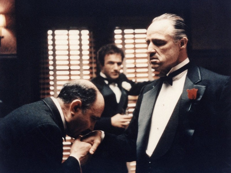Create meme: the godfather, don Corleone kissed his hand, don Corleone 