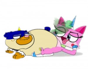 Создать мем: пони щекотка скуталу, Cartoon Network, unikitty x puppycorn