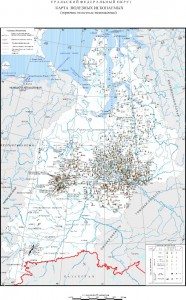 Создать мем: физическая карта уральского федерального округа, уральский федеральный округ карта, карта полезных ископаемых уральского федерального округа