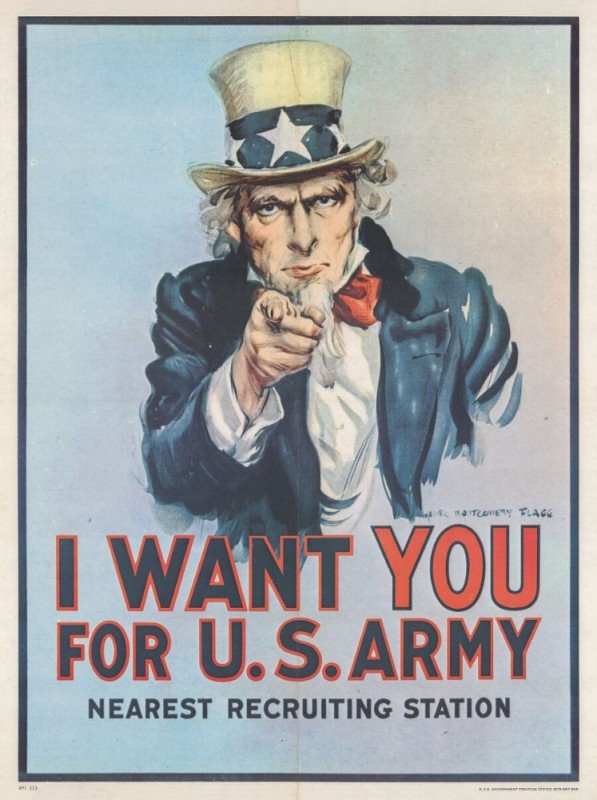 Create meme: James Montgomery Flagg Uncle Sam, Advertising principles and practice by Wells William, poster uncle Sam