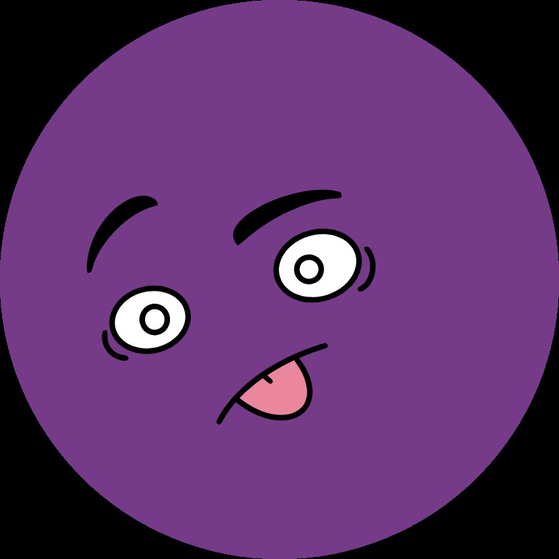 Что означает фиолетовый смайлик