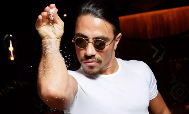 Create meme: nusret, nusret without glasses, salt bae