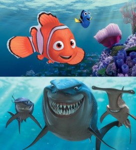 Создать мем: брюс акула немо, герои мультика немо, акула брюс из немо