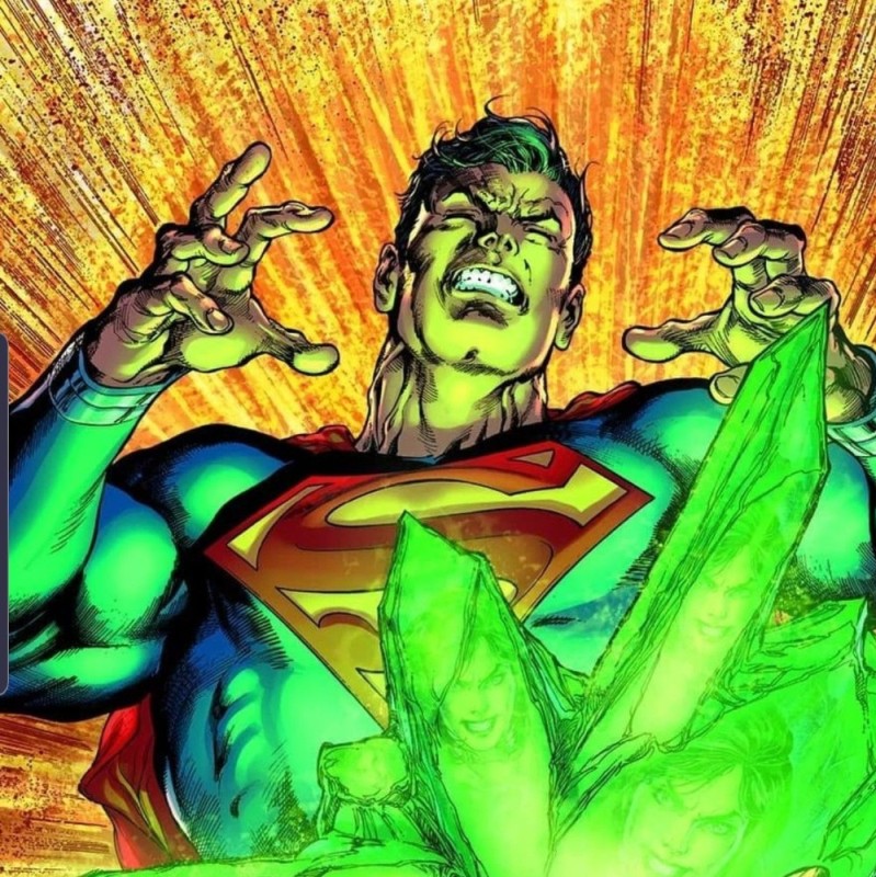 Создать мем: криптонит dc comics, супермен против криптонита, супермен зеленый фонарь