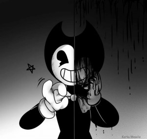 Create meme: bendy