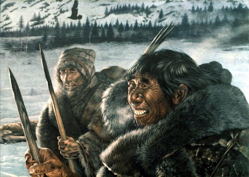 Create meme: Neanderthal Ice Age, the ancient people, the Neanderthals, ancient people 