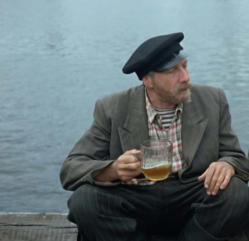 Create meme: uncle Mitya , vladimir menshov love and pigeons, love and doves movie 1984 on the pier with a beer