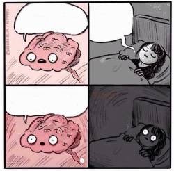 Create meme: funny memes, comics, the meme about sleep and the brain
