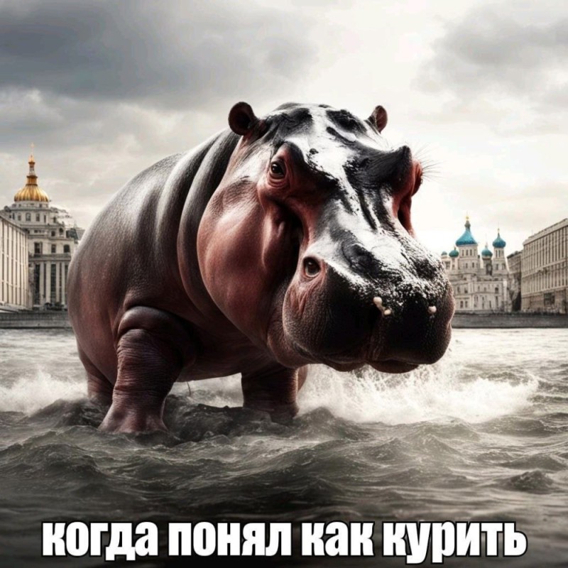 Create meme: Hippo , The behemoth is in action, hippopotamus hippopotamus