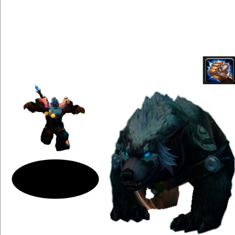 Create meme: Warcraft 3 Druid Bear, worgen druid bear, Druid bear