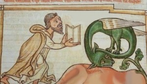 Create meme: bestiary, dragon bestiary middle ages, suffering middle ages 