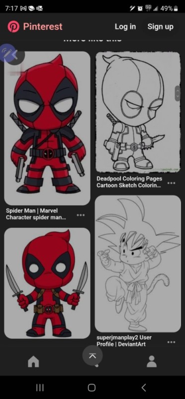 Create meme: little deadpool, little deadpool drawing, marvel deadpool 