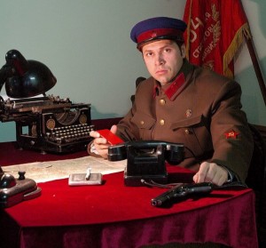 Create meme: in uniform, Commissioner, NKVD officer