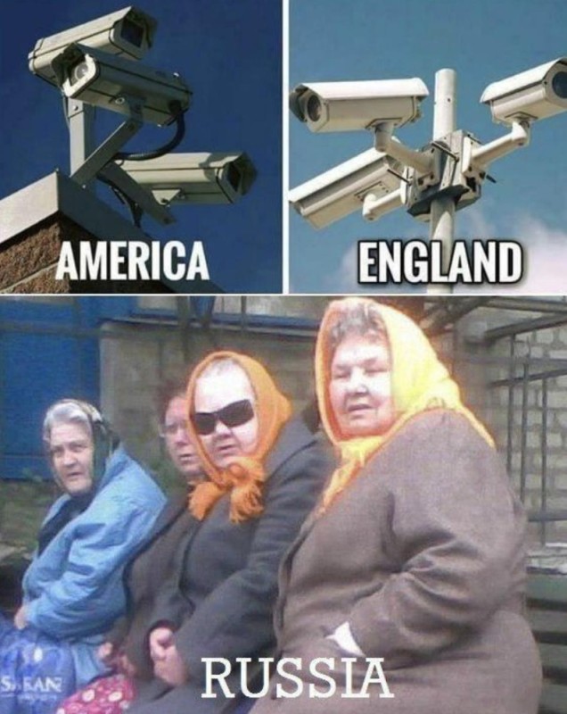 Create meme: security camera, meme of the grandmother, grandma meme 