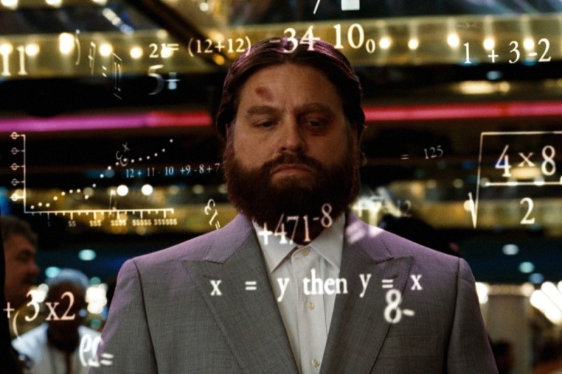 Create meme: Zach Galifianakis formula, Zach Galifianakis the hangover, zach galifianakis calculates