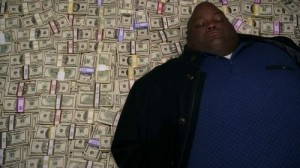Create meme: a Negro on a pile of money, the Negro on the money, meme the Negro on the money
