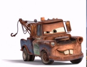 Create meme: 3 cars mater