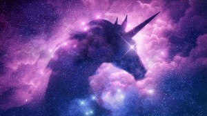 Создать мем: фиолетовый единорог, unicorn, единорог в космосе