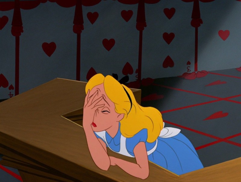 Create meme: Alice in wonderland cartoon crying, Alice in Wonderland , Alice in Wonderland cartoon Disney 1951