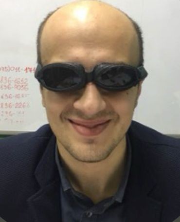 Create meme: tactical glasses, safety glasses, guy 