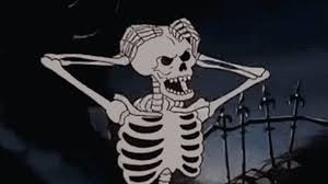 Create meme: spooky, it's spooky, skeleton