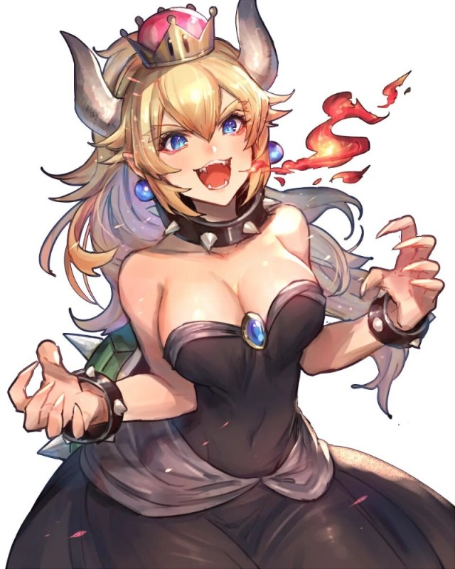 Создать мем: принцесса боузетта аниме, боузер и боузетта, bowsette