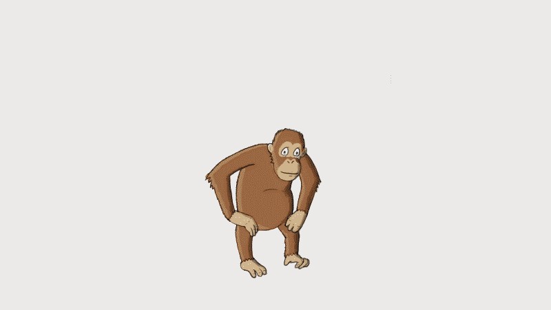 Создать мем: стикер обезьяна, обезьяна мартышка, обезьянка джордж