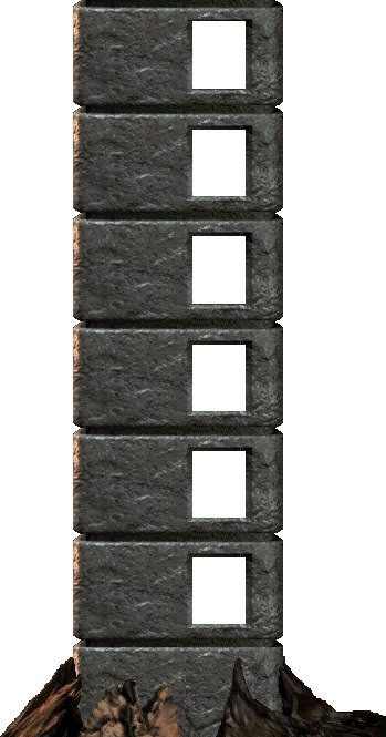 Create meme: The tower of Mortal Kombat 3, facade panel fineber cottage tuff 3d dark brown, fineber stone facade panel wild color brown