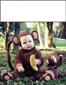 Create meme: the monkey suit