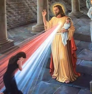 Создать мем: иисус на французском, иисус для лазера, divine mercy